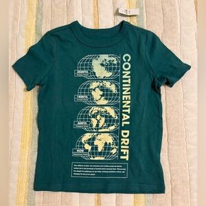 GAP Kids Teal Graphic 'Continental Drift' Tee